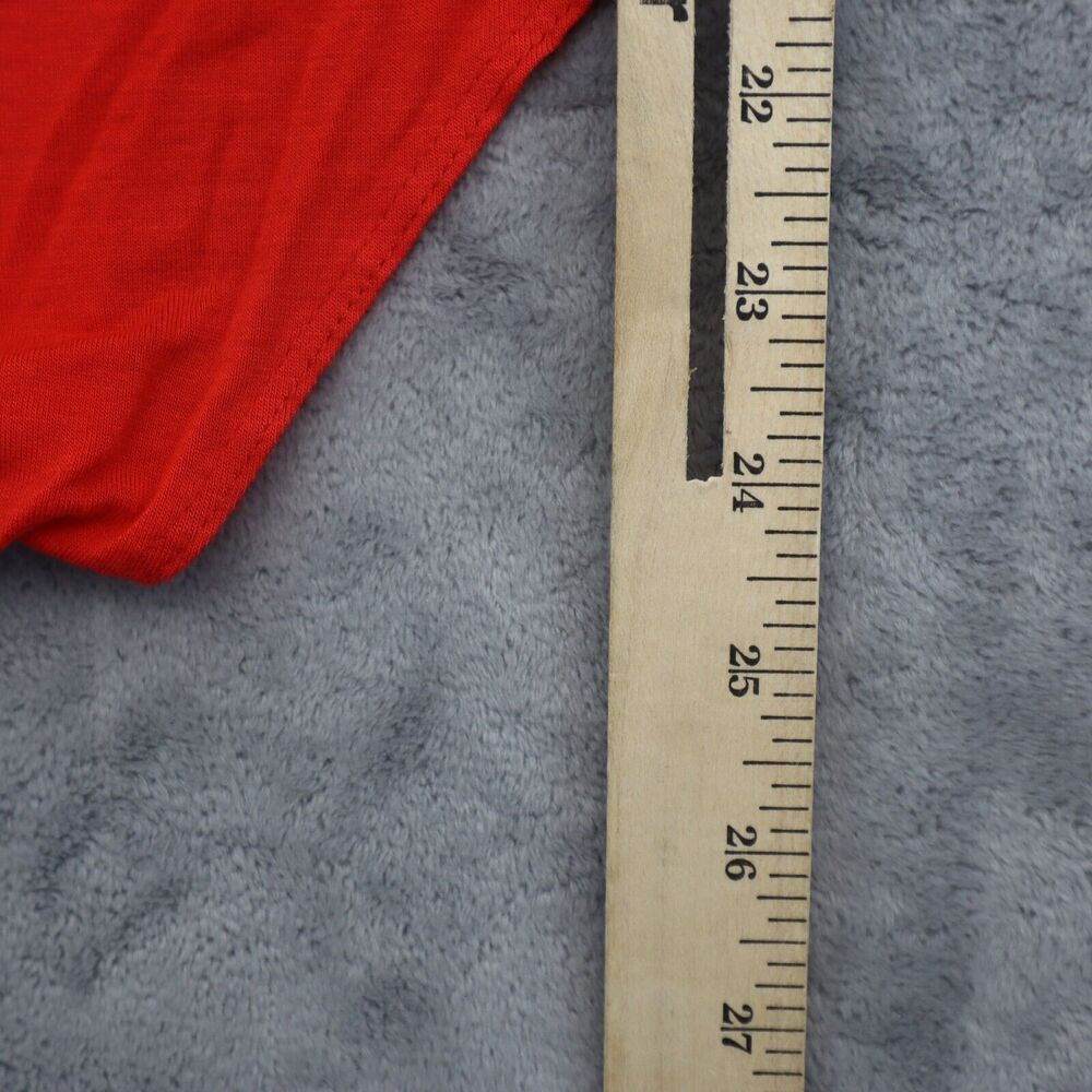 Best Cody Shirt Womens M Red Long Sleeve Turtleneck Knit Stretch Bodysuit - Picture 8 of 16
